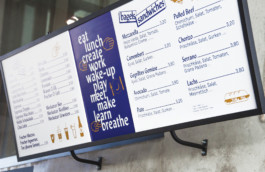 coffee shop branding menu board